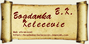Bogdanka Kelečević vizit kartica